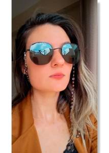 culos Sol Unissex Modelo Hexagonal Preto Ou Marrom