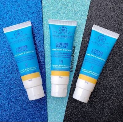 Creme Facial Peles Secas E Sensveis Da Phllebeauty