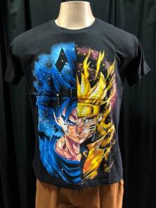 Camiseta Naruto X Dragon Ball
