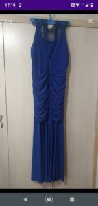 Vestido De Festa Azul Tam 48