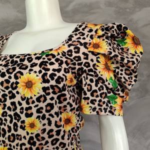 Blusa Feminina Ona Floral Manga Bufante