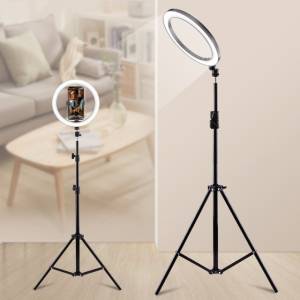 Ring Light Led Iluminador 26cm Completo + Trip 2.1m