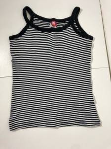 Blusa Regata Listrada Preta E Branca