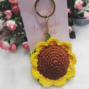 Chaveiro Flor Amigurumi