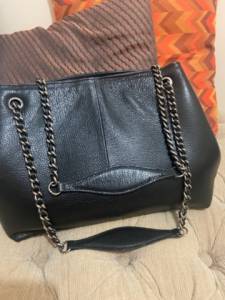 Bolsa Capodarte De Couro Preta