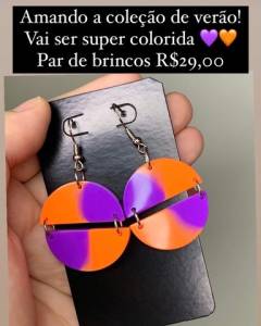 Brincos Neons Vero 2023 - Biju Artesanal