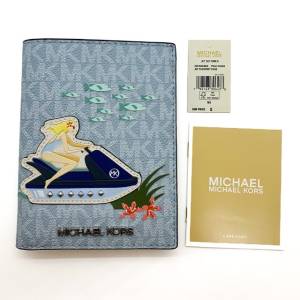 Carteira Porta Passaporte Michael Kors Azul Edio Especial