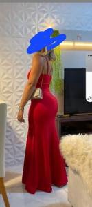Vestido Festa Luxo Vermelho