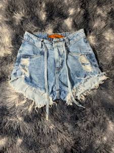 Short Jeans Claro Feminino