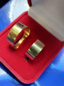 Alianas Ouro 18 Kilates_ 10 Mm_ 15 Gramas