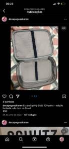 Estojo Kipling Original 100 Pens Edio Limitada - Dourado