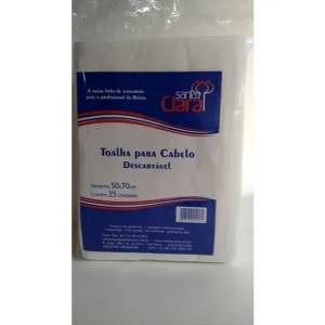 Toalha Cabelo Descartvel Santa Clara - Contm 25unidades