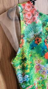 Vestido Estampado Verde Tamanho G (pequeno)