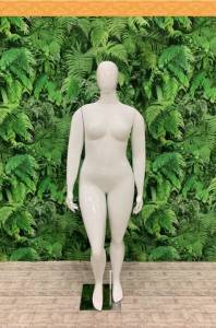 Manequim De Fibra Plus Size(feminino Branco)