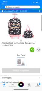 Bolsa Carrinho + Lancheira Trmica