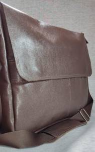 Bolsa Executiva No Couro Legtimo + Brinde