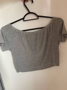 Cropped Cinza