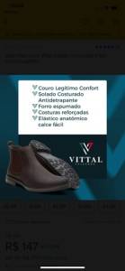 Bota Vittal Nova Na Caixa Tam. 44