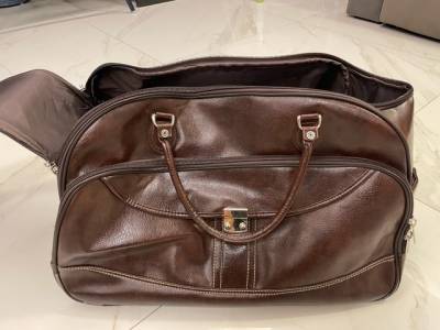Bolsa De Viagem Em Couro Sinttico Primeira Linha