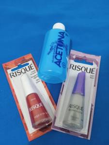 Esmaltes Risqu + Acetona