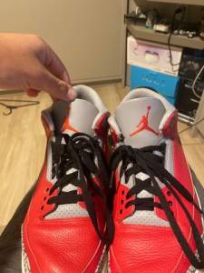 Air Jordan 3 Red Cement Original Tamanho 43