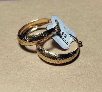 Brinco Argola Banhado A Ouro