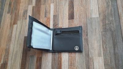 Carteira De Couro Sinttico Masculina Volcom Block Stone