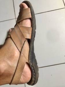 Sandlia Masculina Em Couro Nmero 39