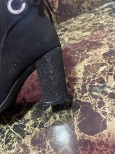 Bota Preta Linda Usada Apenas Uma Vez Numero 36