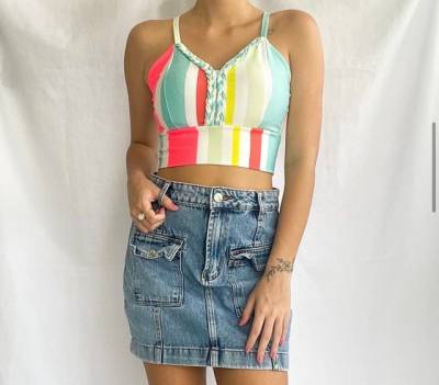 Top Cropped Colorido