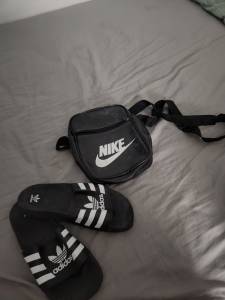 Chinelo Da Adidas E Bag Da Nike