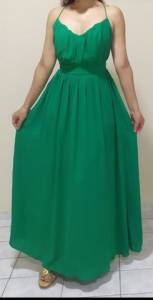 Vestido De Festa Verde Esmeralda