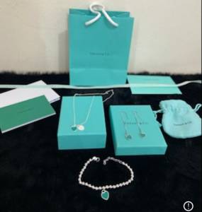 Conjunto Tiffany Colar Brinco Pulseira