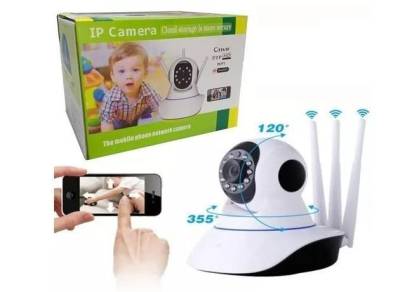 Ip Camera Wifi 3 Antenas Hd 720p Viso Noturna