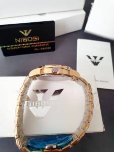 Relgio Nibosi Dourado Original + Garantia