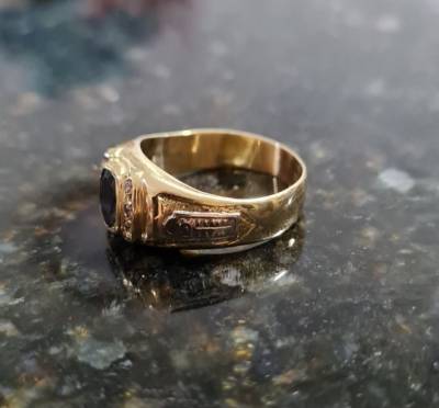 Anel Formatura Masculino Ouro 18k