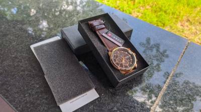 Relgio Curren Analgico Masculino Novo