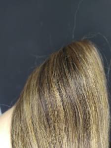 Cabelo Humano Morena Iluminada 60cm