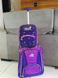 Mochila Grande De Rodinha Com Lancheira Trmica