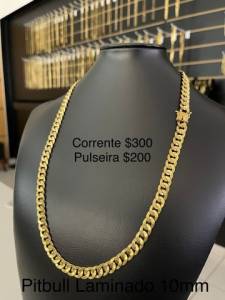 Corrente E Pulseira De Moeda Antiga - Pitbull