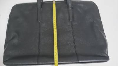 Bolsa De Couro Preta P/ Notebook Cavezzale