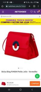 Bolsa  Petite Jolie Bing Vermelha Novssima