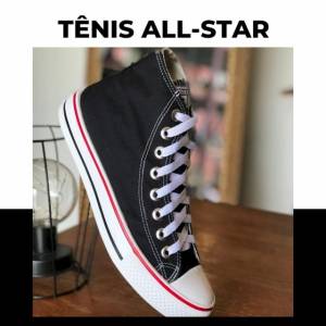 Tenis (leia Descrio) Novo All Star Cano Longo
