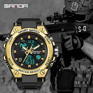 Relgio Sanda Original Masculino Militar  Prova Dgua Frete Grtis