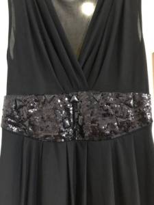 Vestido Preto Bsico Com Brilho