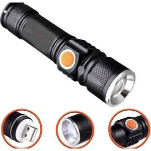 Mini Lanterna Ttica Led T6 Profissional Recarregvel Usb