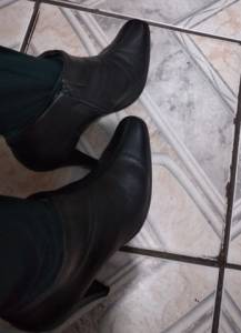 Promoo: Bota Preta Em Couro