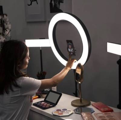 Iluminador Ring Light 18 Pol 48cm 448 Leds 50w Forte
