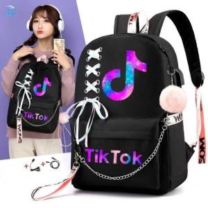 Mochila Tik Tok Escolar Menino Menina