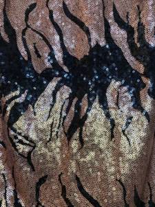 Vestido Preto Com Paet Preto E Bronze Equus